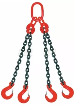 Строп цепной четырехветвевой 4СЦ 17 т L=7 м 8 кл с ОВ 17.0т купить в Когалыме