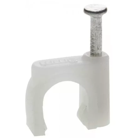 ЗУБР "МАСТЕР". Скоба-держатель для круглого кабеля, с оцинкованным гвоздем, 7 мм, 50 шт 45111-07 купить в Когалыме