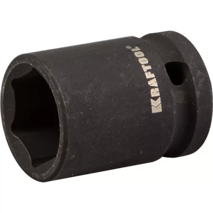 Торцовая головка KRAFTOOL "INDUSTRIE QUALITAT" ударная (1/2"), FLANK, Cr-Mo, фосфатированная, 19 мм 27940-19_z01 купить в Когалыме