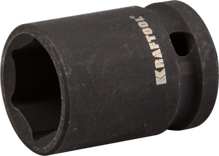 Торцовая головка KRAFTOOL &quot;INDUSTRIE QUALITAT&quot; ударная (1/2&quot;), FLANK, Cr-Mo, фосфатированная, 19 мм 27940-19_z01 купить в Когалыме