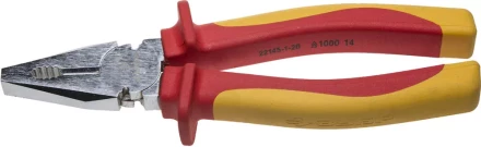 Плоскогубцы ЗУБР "ПРОФЕССИОНАЛ" "ПРОФИЭЛЕКТРИК", диэлектрические комбинированные, двухкомп рукоятка,  до ~1000В, 200мм 22145-1-20 купить в Когалыме