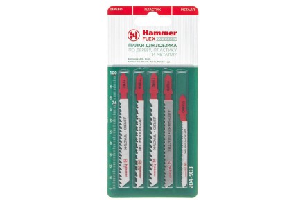 Пилки для лобзика HAMMER JG WD-PL набор No3 (5шт.) купить в Когалыме