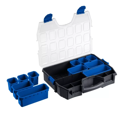 ЗУБР АМУР-11, 462 х 365 х 92 мм, Пластиковый органайзер со съемными лотками (38042-11) купить в Когалыме