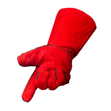 Краги спилковые красные Foxweld купить в Когалыме