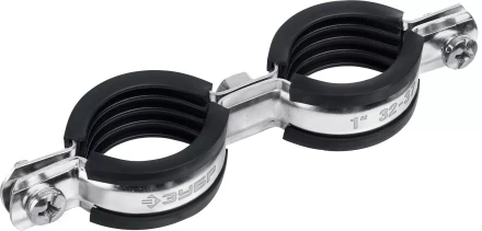 ЗУБР 1, цинк, 8 шт, двойной трубный хомут (37890-32-37) купить в Когалыме