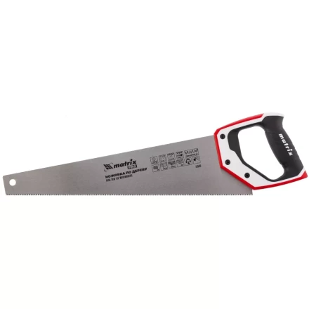 Ножовка по дереву 450 мм каленый зуб 3D 11-12TPI  трехкомпонентная рукоятка PRO MATRIX 23583 купить в Когалыме