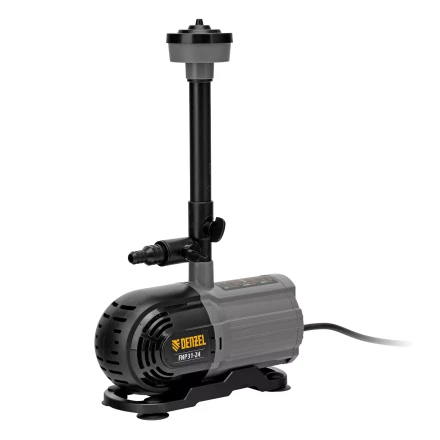 Насос фонтанный FNP31-24, 31 Вт, подъем 2,4 м, 1500 л/ч, колокольчик/2 каскада/гейзер Denzel 99031 купить в Когалыме