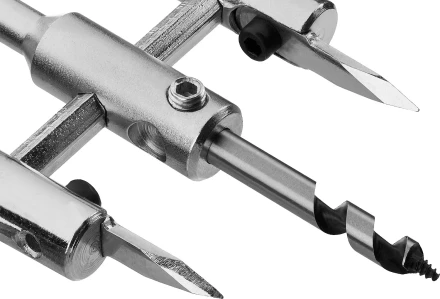 Сверло ЗУБР "МАСТЕР" регулируемое по дереву, двухрезцовое "Балеринка", d=40-200мм, 1-30мм, в блистере 29440-200 купить в Когалыме