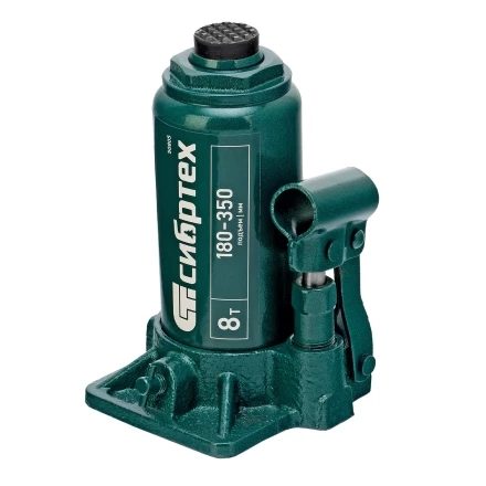 Домкрат гидравлический бутылочный Сибртех 50805, 8 т, 180-350 мм купить в Когалыме