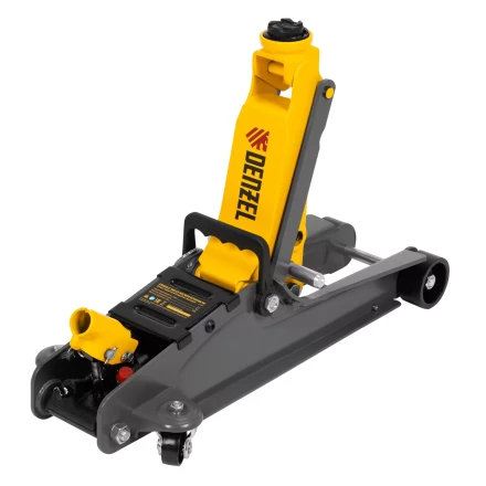 Домкрат гидравлический подкатной с фиксатором Denzel 51232, 2,5 т, 85-385 мм купить в Когалыме