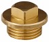 Заглушка GENERAL FITTINGS, 6-ти гранная головка с прижимной шайбой, никелированная латунь, наружная резьба, 1&quot; 51099-1 купить в Когалыме