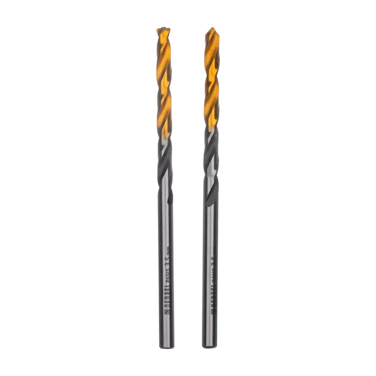 Сверло спиральное по металлу 3,5 x 70мм, Р6М5, Golden Tip, многогранная заточка, 2шт. Denzel 718270 купить в Когалыме