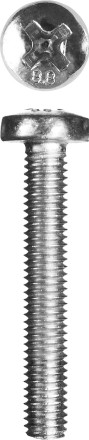 Винт DIN 7985 M5x16мм, 12шт, кл. пр. 4.8, оцинкованный, ЗУБР 303156-05-016 купить в Когалыме