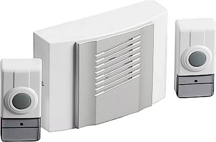 Звонок СВЕТОЗАР "ДУЭТ" радиочастотный беспроводной, 4 мелодии, 2 кнопки, 4,5В SV-58068 купить в Когалыме