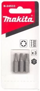 Биты Makita Тоrх Т20,25,30 25мм 3шт (B-24533) купить в Когалыме