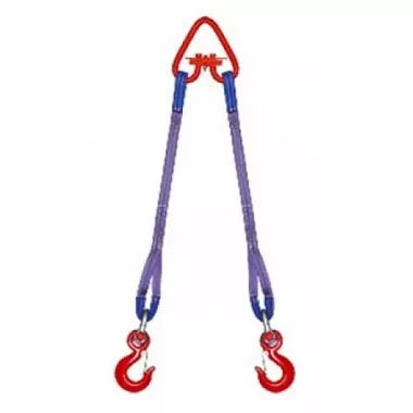 Строп текстильный двухветвевой 2СТ 6.3 т L=2.5 м SF7 150 мм Звено РТ-3 купить в Когалыме