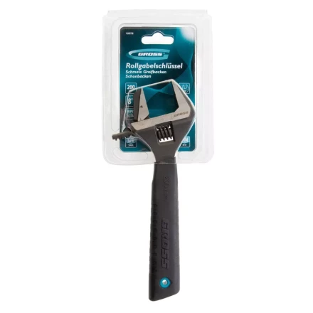 Ключ разводной, переставная губка, 200 мм, CRV GROSS 15572 купить в Когалыме