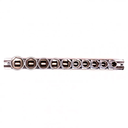 Набор торцевых головок 3/8 шестигранные CrV 10 шт 8-19 мм Stels 13601 купить в Когалыме