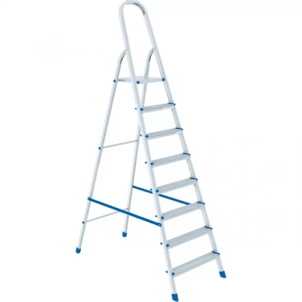 Стремянка 8 ступеней алюминиевая СИБРТЕХ 97718 купить в Когалыме