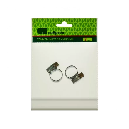 Хомуты металлические червячные 10-16 мм ширина 10 мм английский тип W1 2 шт Сибртех 47664 купить в Когалыме