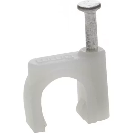 ЗУБР "МАСТЕР". Скоба-держатель для круглого кабеля, с оцинкованным гвоздем, 8 мм, 50 шт 45111-08 купить в Когалыме