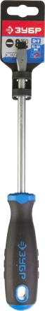 Отвертка ЗУБР "ПРОФИ" хромованадиевая сталь, двухкомпонентная рукоятка, магнит наконечник, SL8,0x150мм 25231-8.0-150_z01 купить в Когалыме