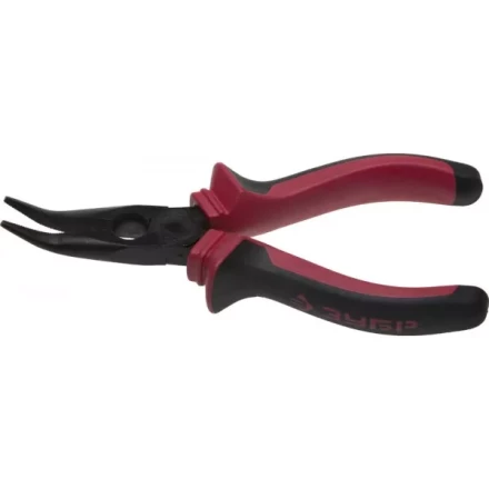 Тонкогубцы ЗУБР "МАСТЕР" изогнутые, маслобензостойкая рукоятка, покрытие оксидированное с полировкой, 160мм 22015-4-16_z01 купить в Когалыме