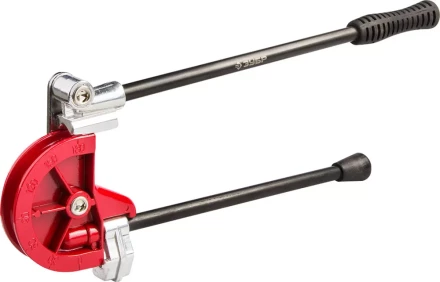 Трубогиб ЗУБР "ЭКСПЕРТ" для точной гибки труб из мягкой меди, алюминия, тонкостенной стали под углом до 180град,15мм 23524-15 купить в Когалыме