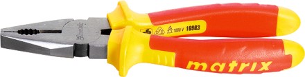 Плоскогубцы комбинированные  Insulated 180мм двухкомпонентные рукоятки MATRIX PROFESSIONAL 16903 купить в Когалыме