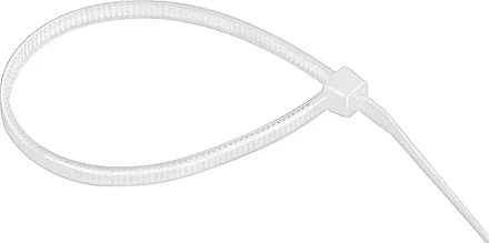 Хомуты 200 х 3,6 мм пластмассовые белые 100 шт  СИБРТЕХ 45527 купить в Когалыме