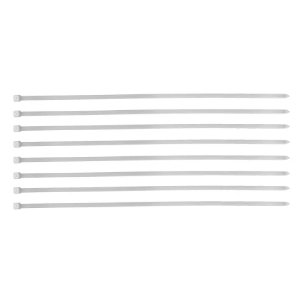 Хомуты, 500 х 8 мм, пластиковые, белые, 50 шт Сибртех 45589 купить в Когалыме