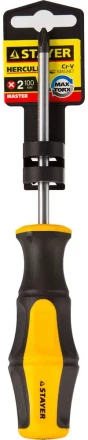 Отвертка STAYER "MASTER" "HERCULES", Сr-V, противоскользящая рукоятка, PH2x100мм 25052-2-10_z02 купить в Когалыме