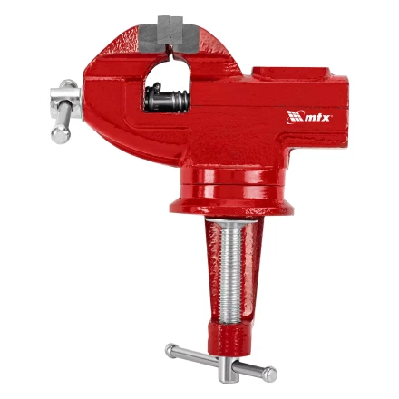 Тиски слесарные MTX 50 мм настольные поворотные c наковальней 18675 купить в Когалыме