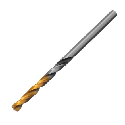 Сверло спиральное по металлу Denzel 4 x 75мм, Р6М5, Golden Tip, многогранная заточка 718272 купить в Когалыме