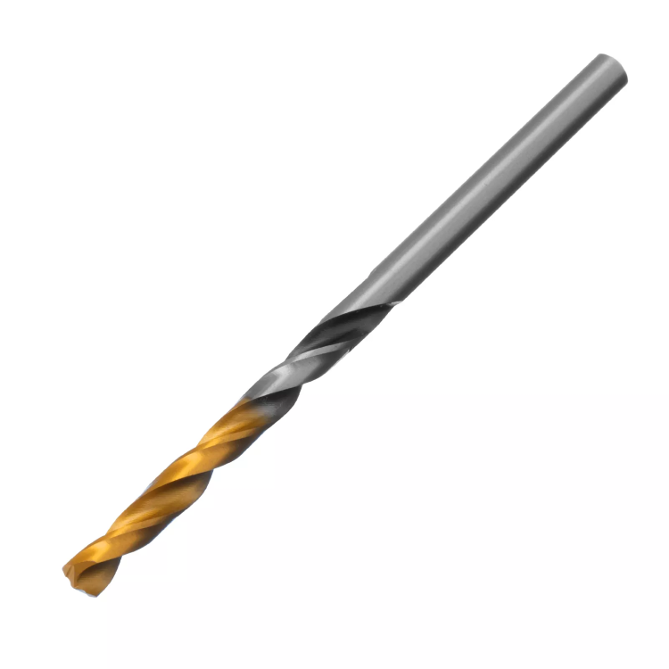 Сверло спиральное по металлу Denzel 4 x 75мм, Р6М5, Golden Tip, многогранная заточка 718272 купить в Когалыме