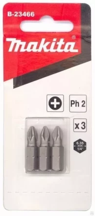 Биты Makita PH2 25мм 3шт (B-23466) купить в Когалыме