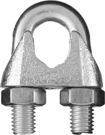 Зажим троса DIN 741, оцинкованный, 8мм, 60 шт, STAYER Master 30535-08 30535-08 купить в Когалыме