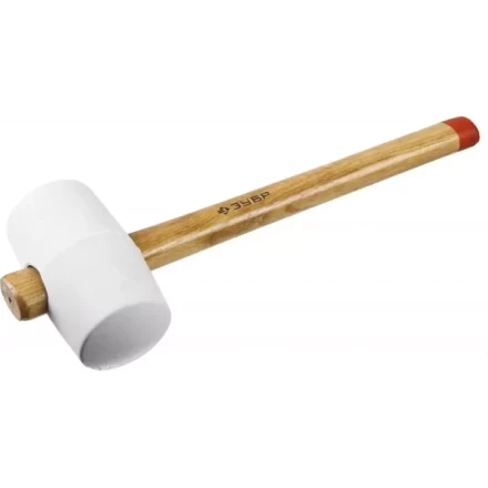 Киянка ЗУБР "МАСТЕР" резиновая белая, с деревянной рукояткой, 0,68кг 20511-680_z01 купить в Когалыме