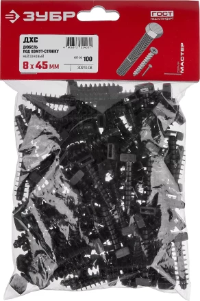 Дюбели под хомут-стяжку ДХС нейлоновые серия МАСТЕР купить в Когалыме