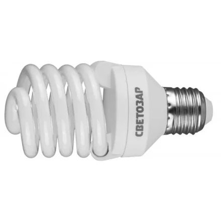Энергосберегающая лампа СВЕТОЗАР "КОМПАКТ" спираль,цоколь E27(стандарт),Т2,яркий белый свет(4000 К),10000час,25Вт(125) 44454-25_z01 купить в Когалыме