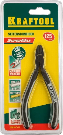 Бокорезы KRAFTOOL "KarbMax" с твердосплавными вставками, покрытие оксидированное с полировкой, 125мм 22018-5-13 купить в Когалыме