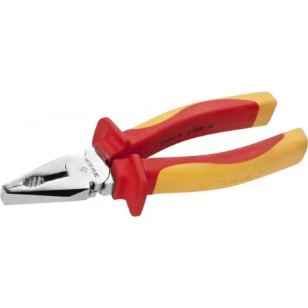 Плоскогубцы ЗУБР "ПРОФЕССИОНАЛ" "ПРОФИЭЛЕКТРИК", диэлектрические комбинированные, двухкомп рукоятка, до ~1000В, 180мм 22145-1-18 купить в Когалыме