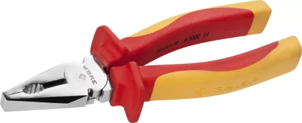 Плоскогубцы ЗУБР "ПРОФЕССИОНАЛ" "ПРОФИЭЛЕКТРИК", диэлектрические комбинированные, двухкомп рукоятка, до ~1000В, 180мм 22145-1-18 купить в Когалыме
