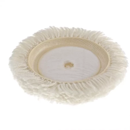 Насадка полировальная "под липучку" 125 мм плетеная шерстяная нить MATRIX 75957 купить в Когалыме