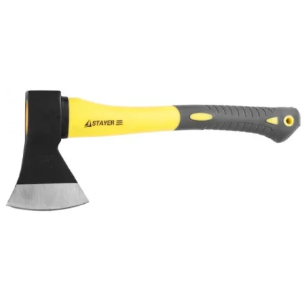Топор STAYER "кованый с двухкомпонентной стеклопластиковой рукояткой, 0,8кг 2062-08 купить в Когалыме