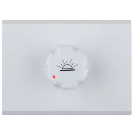 Диммер СВЕТОЗАР "ЭФФЕКТ" без вставки и рамки, цвет белый, 60-500Вт SV-54442-W купить в Когалыме