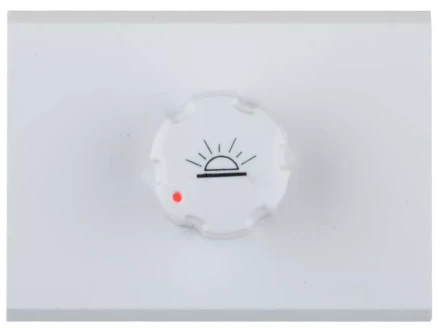 Диммер СВЕТОЗАР "ЭФФЕКТ" без вставки и рамки, цвет белый, 60-500Вт SV-54442-W купить в Когалыме