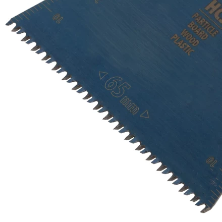 Насадка для МФИ режущая прямая, HCS, по дереву, ламинату 65 х 1.8 мм, крупный зуб Denzel 782313 купить в Когалыме