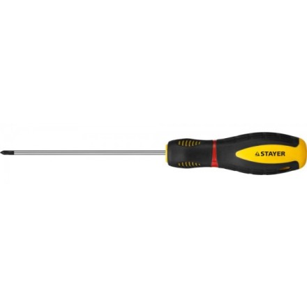 Отвертка STAYER &quot;PROFI&quot; &quot;PROTech&quot;, двухкомп рукоятка, намагниченная, Cr-Mo, PH0x100мм 25132-0-10_z02 купить в Когалыме