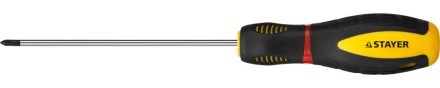 Отвертка STAYER &quot;PROFI&quot; &quot;PROTech&quot;, двухкомп рукоятка, намагниченная, Cr-Mo, PH0x100мм 25132-0-10_z02 купить в Когалыме
